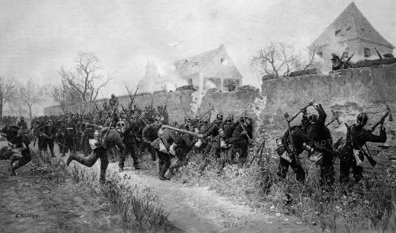 Storm of the guards at le bourget,