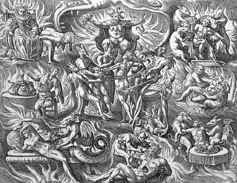The agonies and horrors of hell,
