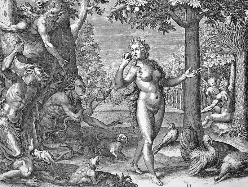 Satan seducing eve
