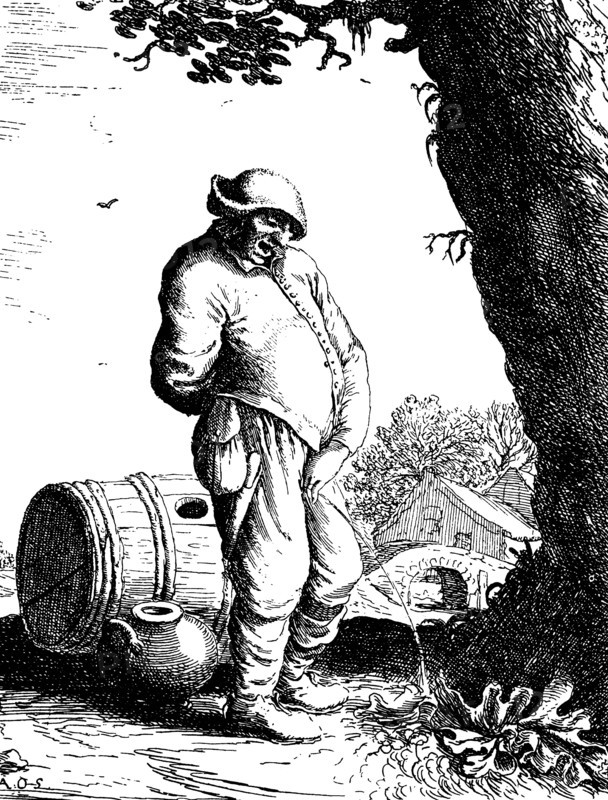 The pissing farmer