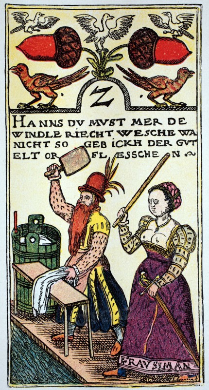 Playing card of a viennese master