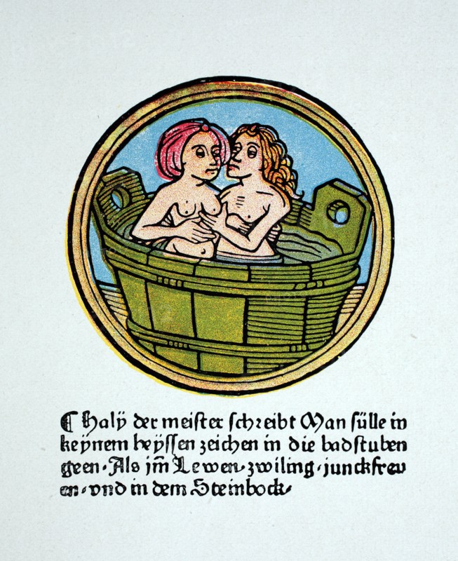 Bathing scene,