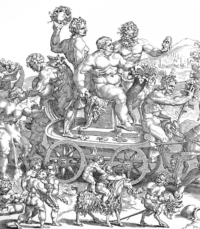 The procession of bacchus