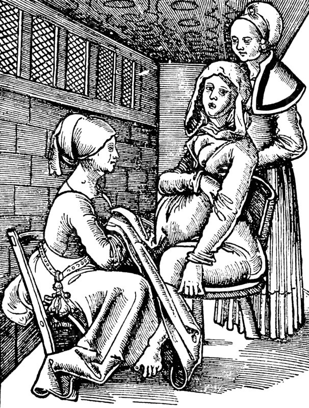 Woman in labour
