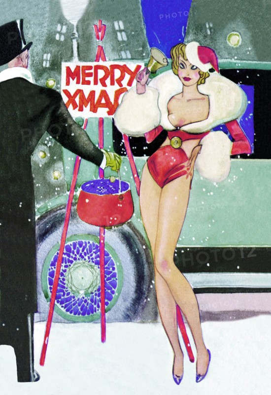 Sexy Santa Girl Rings for Alms