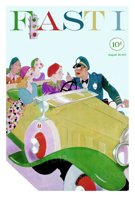 Motorcycle Cop Reprimands Society Debs 1931
