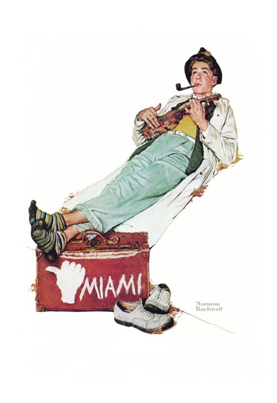 Lounging Ukulele Player 1940