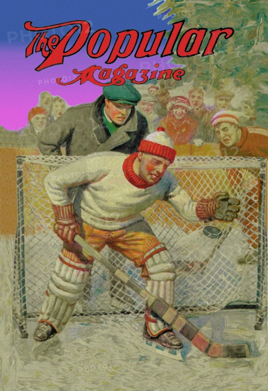 Goalie Making Glove Save 1922