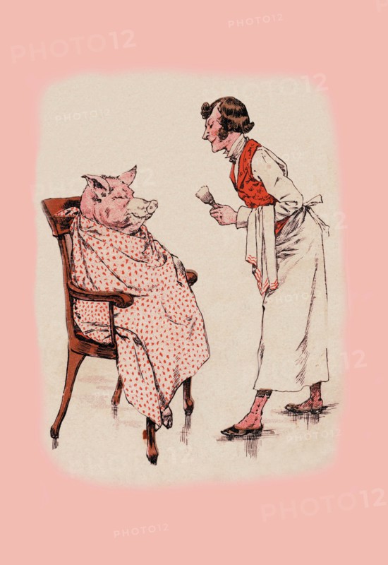 Shaving the Pig 1900
