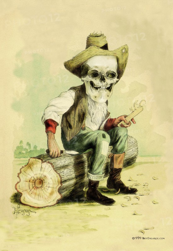Death Whittles a Stick 1901