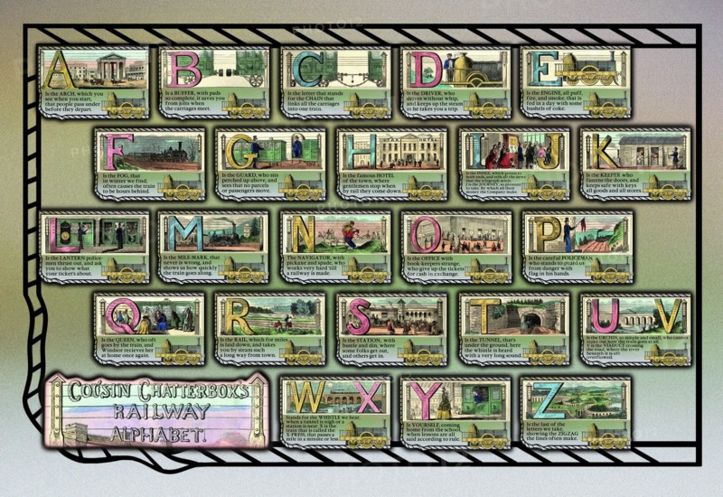 Cousin Chatterbox's Railway Alphabet 1880