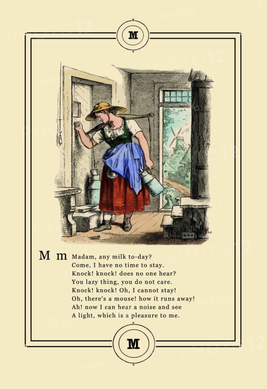 Little Lily's Alphabet: Madam, Any Milk Today? 1880