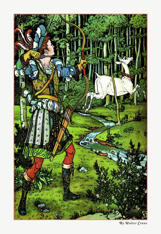 Hind in the Wood - The Archer 1900