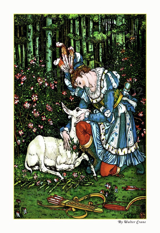 Hind in the Wood - In the Forest 1900