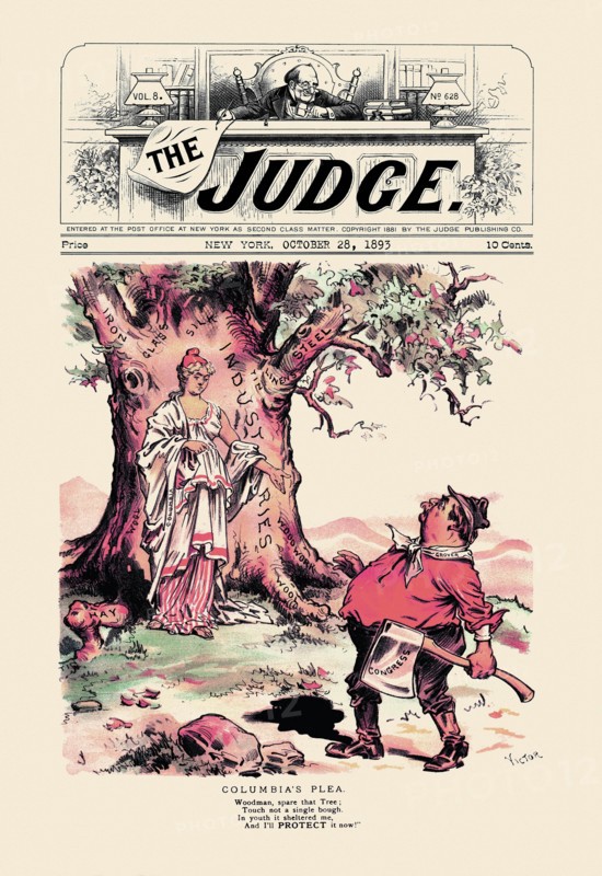Judge: Columbia's Plea 1893