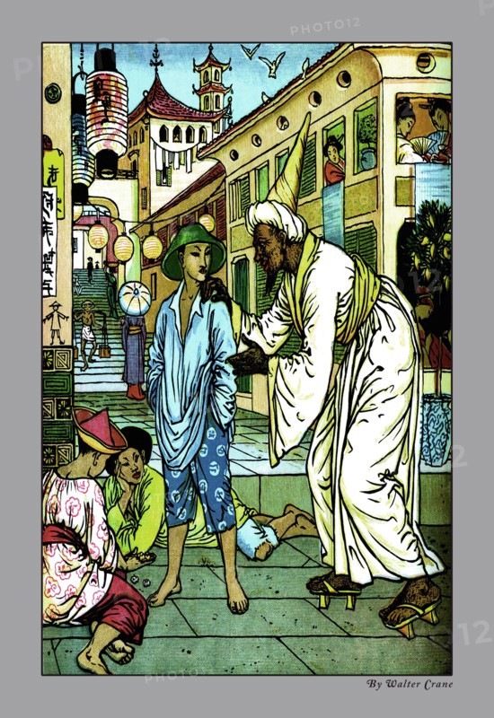 Aladdin Accosted By Magician 1878