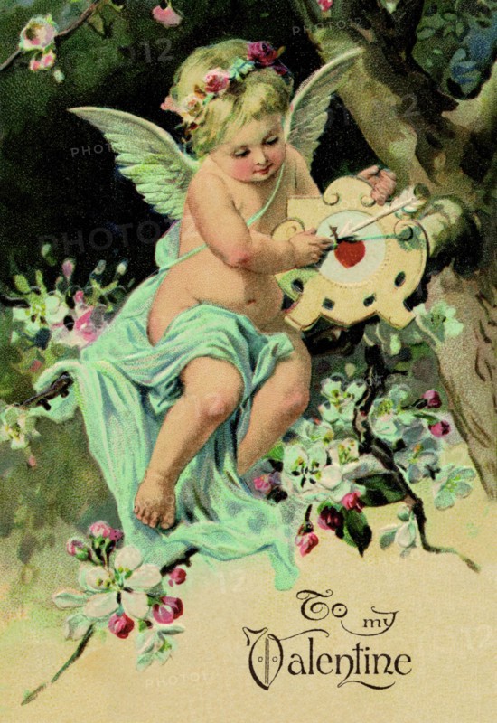 Floating Angel With Clock