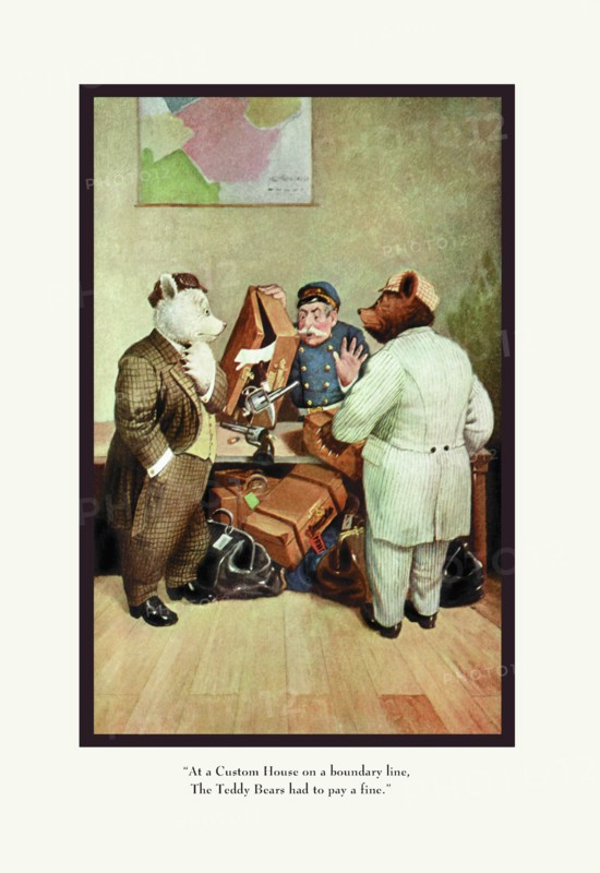 Teddy Roosevelt's Bears: Teddy B and Teddy G at a Custom House 1908