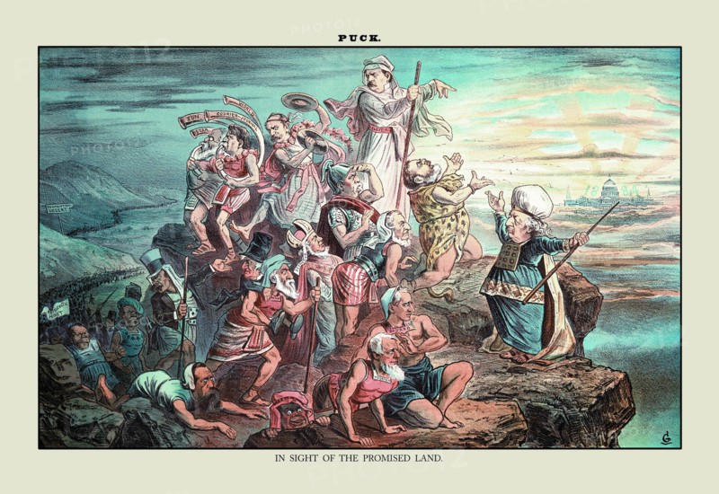 Puck Magazine: In Sight of the Promised Land