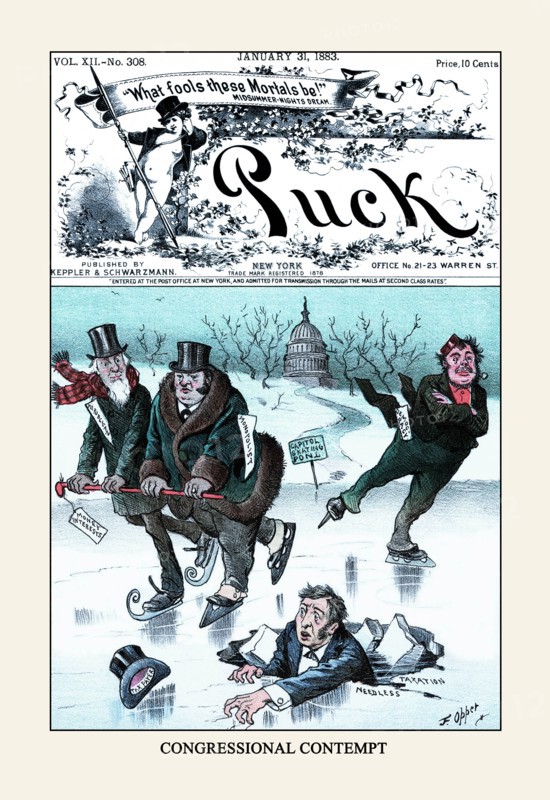 Puck Magazine: Congressional Contempt 1883