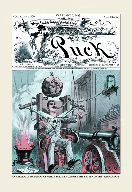 Puck Magazine: An Apparatus 1883