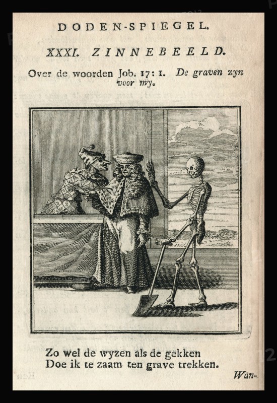 Skeleton, Nobleman and Jester 1764
