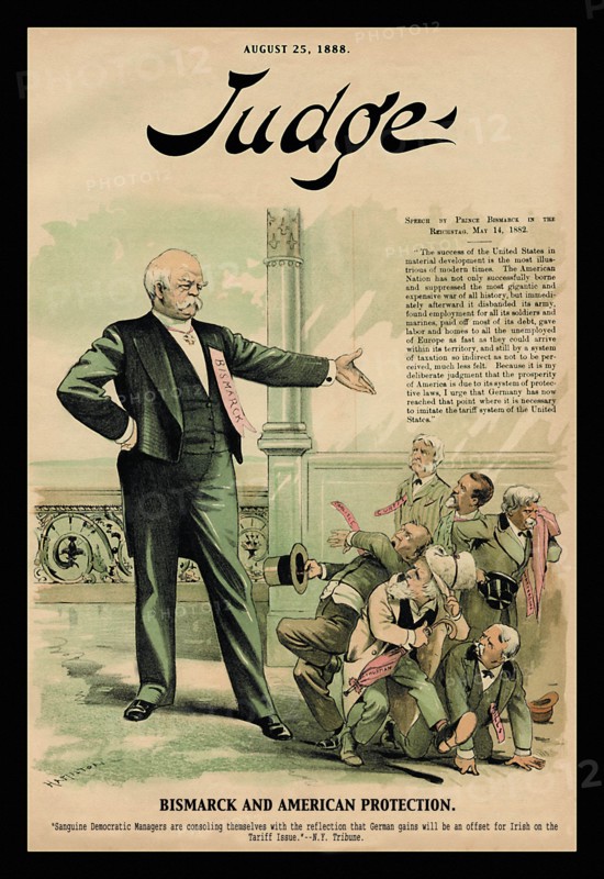 Judge Magazine: Bismarck and American Protection 1888