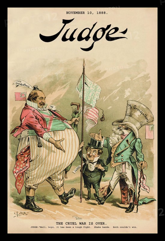 Judge Magazine: The Cruel War is Over 1888