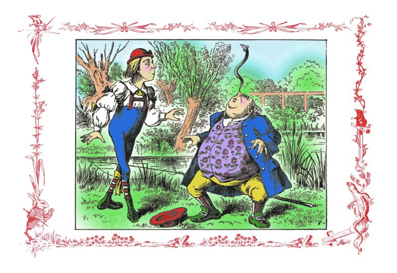 Alice in Wonderland: Father William Balances an Eel