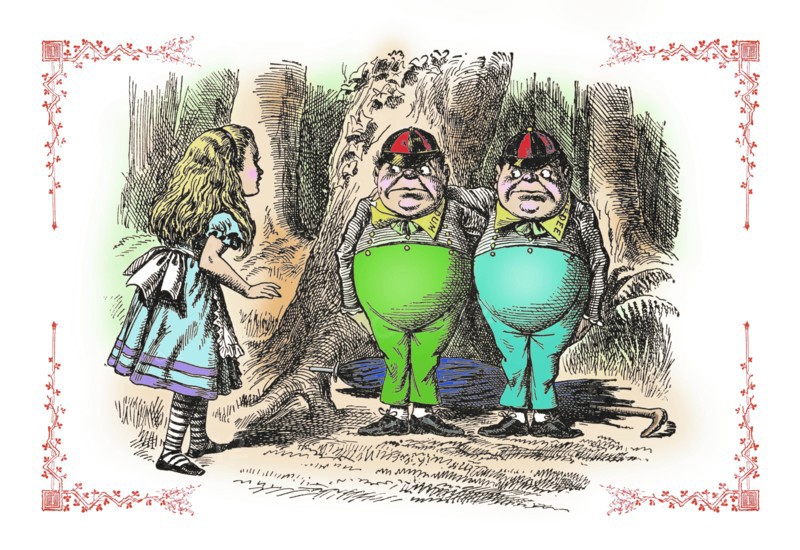 Through the Looking Glass: Tweedledum and Tweedledee