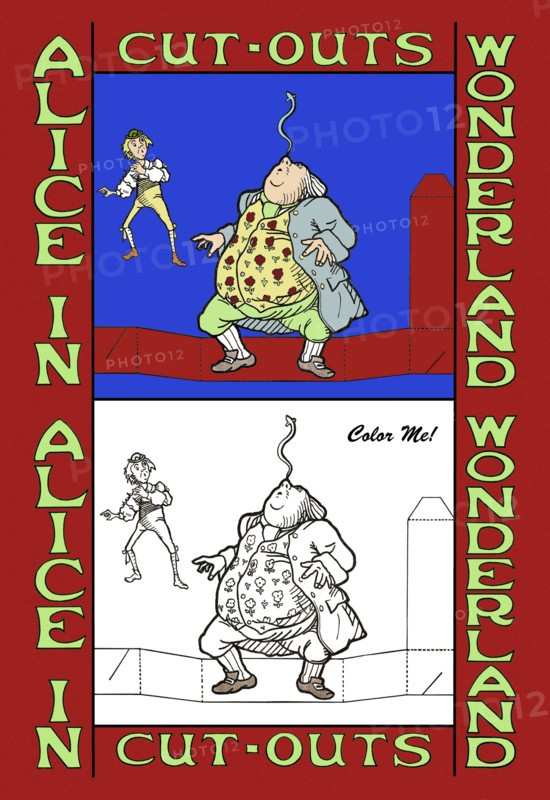 Alice in Wonderland: Father William Balances an Eel - Color Me! 1930