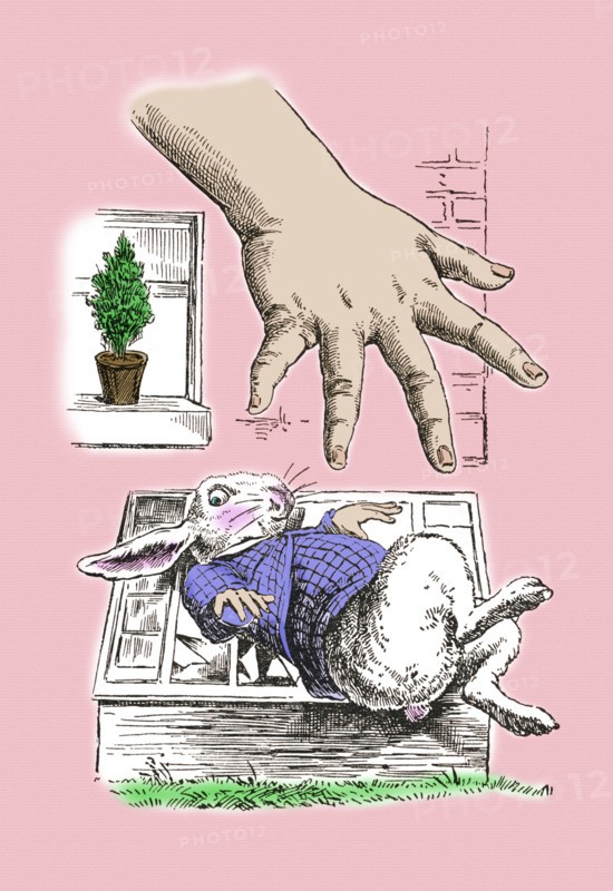 Alice in Wonderland: The White Rabbit and Alice's Big Hand