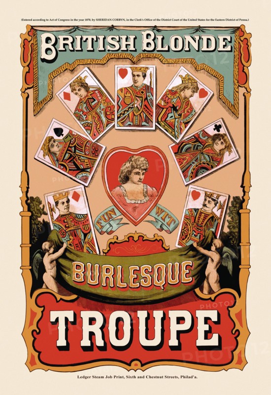 British Blonde Burlesque Troupe 1870