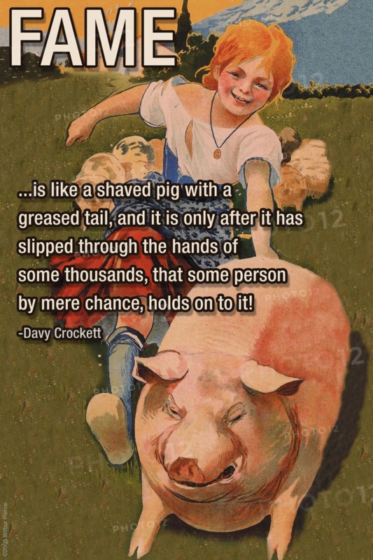 Fame is like a shaved pig 2005