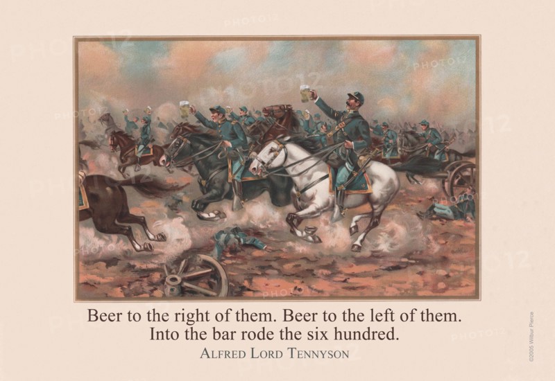 Into the bar rode the 600 - Alfred Lord Tennyson 2005