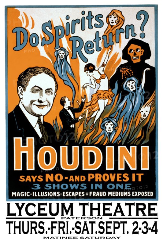 Do spirits return? Houdini says no 1909