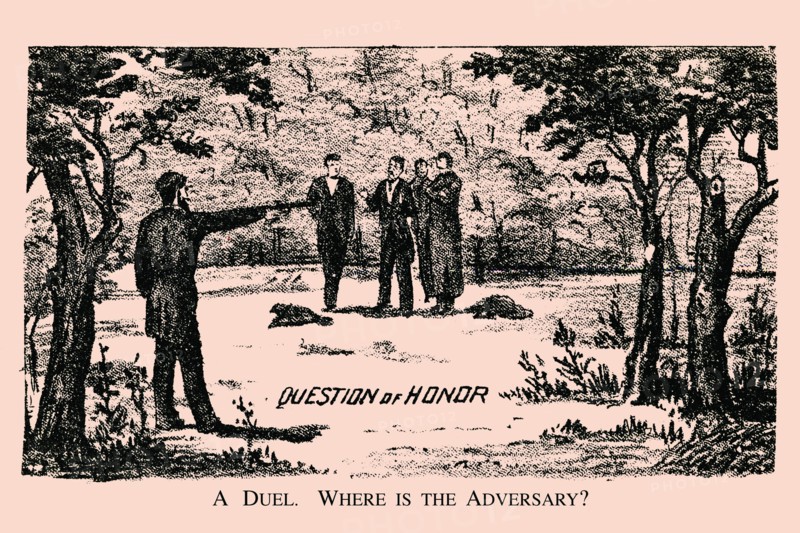 Duel. Where is the Adversary? 1880