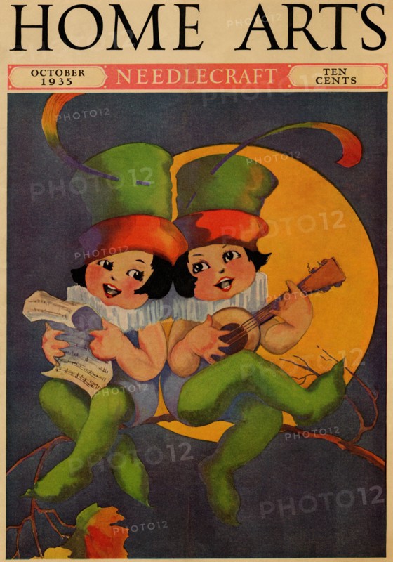 Cherubs sing above a setting sun 1935