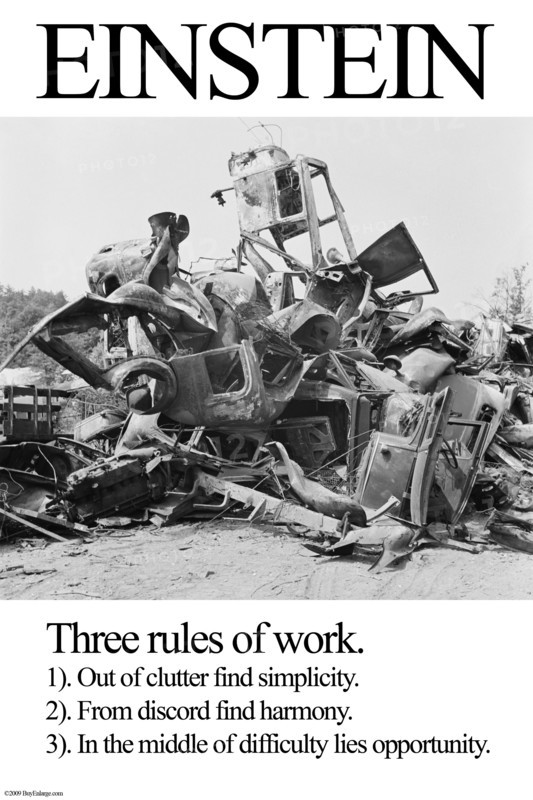 Einstein; Three Rules of Work 2009