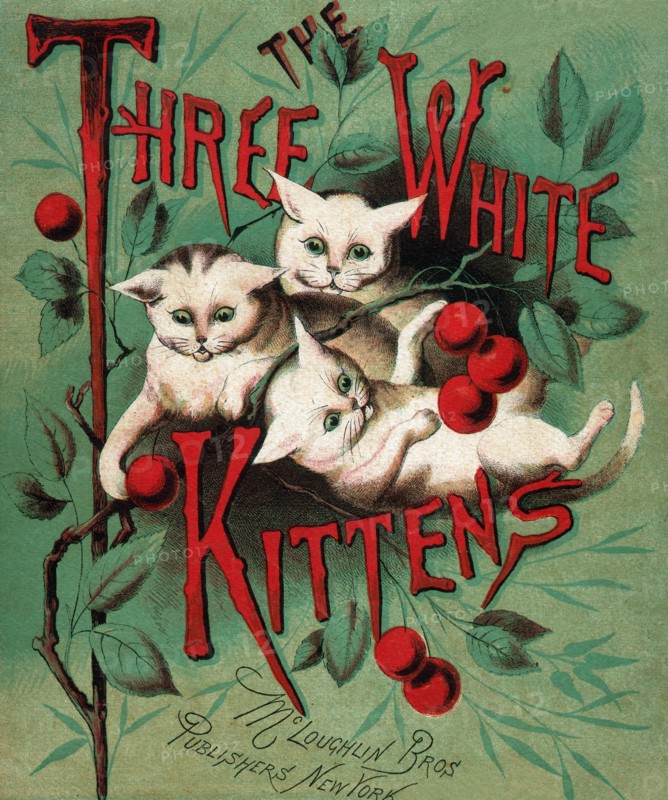 Three White Kittens 1877