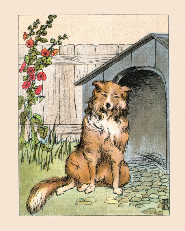 Old Prince and His Dog House 1913
