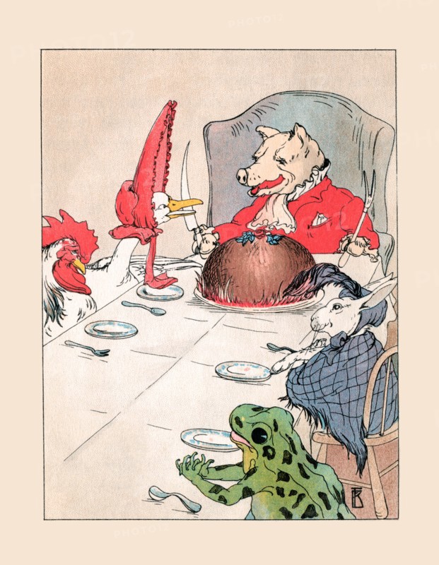 Fine Dinner and Friends 1913