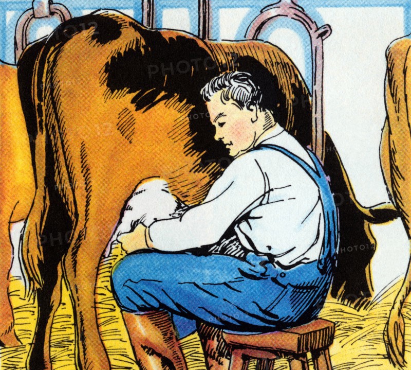 Milking the Cow 1938