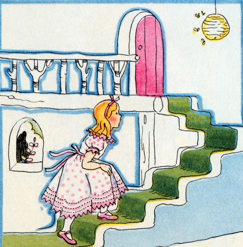Goldilocks enters the Bears Cottage 1938
