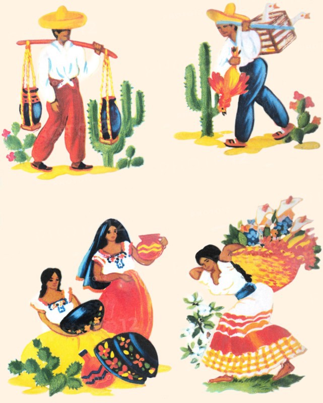 Four Scenes of Life in Mexico 1935