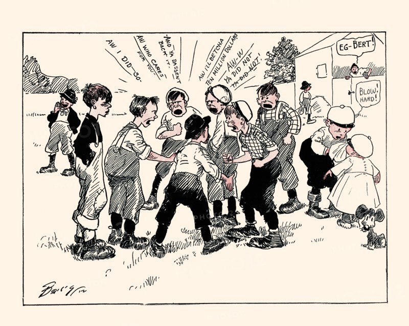 Electing a Football Captain 1912