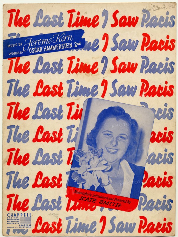 The Last Time I Saw Paris sung by Kate Smith