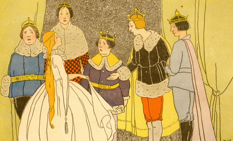 Royal Family Greets a Young Princess 1910