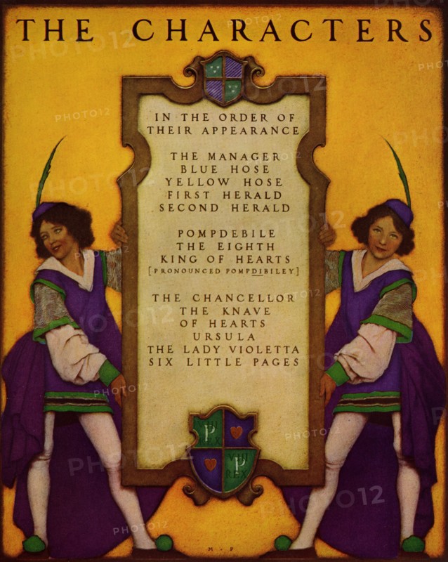 Knave of Hearts - Table of Characters 1925