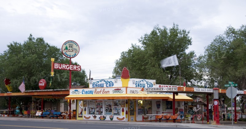 Snow Cap burger cafe, Route 66, Seligman, Arizona 2006